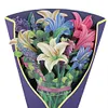 Forever Floral Thank You Card 3D Pop Up Card for All Occasion (Lily)