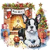 (US Local)6pack Xmas Dog-Special Shaped Diamond Painting Kit(30x30cm)