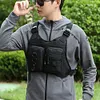 Sports Chest Bag Adjustable Shoulder Strap Front Running Vest Bag for Men Women
