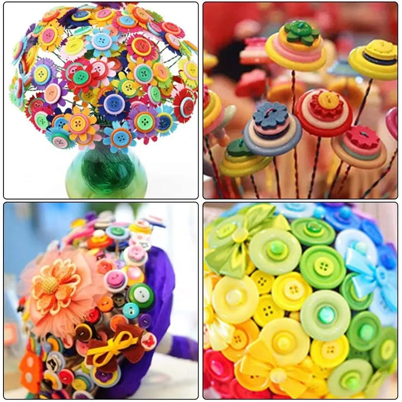 85-230Pcs Mix Resin Buttons DIY Crafts Scrapbooking Sewing Clothes Button Children Garment Kids Handmade Accessories Home Decor