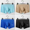 Men's Ice Silk Sexy 3D Seamless Boxers Panties