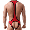Men's Mesh Jockstrap Leotard Underwear Jumpsuits Wrestling Singlet Bodysuit
