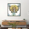>SALE<Embroidery Eco-cotton Thread 14CT Printed Mermaid Cross Stitch Artwork 46x46cm