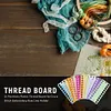 10/12x 20 Positions Plastic Thread Board Embroidery Row Line Yarn Organizer