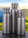 500/600/750ml Titanium Water Bottle with Lid Sports Kettle for Outdoor Picnic