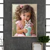 Diamond Painting -DIY Round Drill Sweet Girl Cat