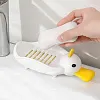 1Pcs Duck Shape Soap Box Cartoon Soap Dish Drainable Soap Holder Soap Container Soap Dish for Tray Bathroom Accessories