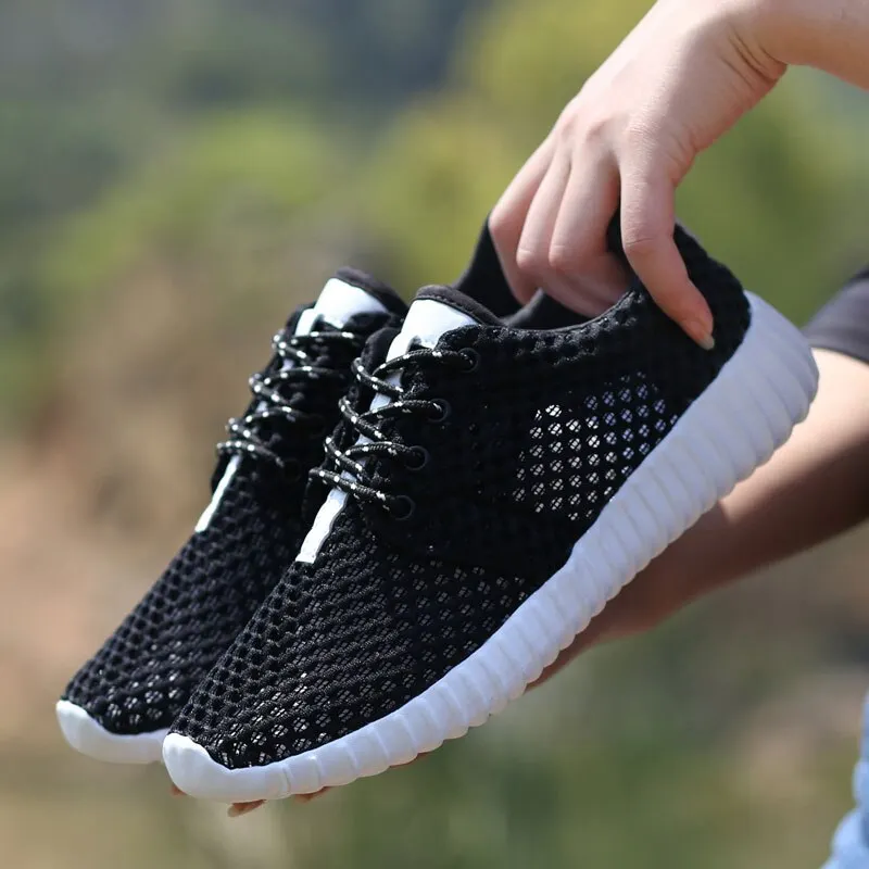 Women Shoes Breathable Mesh Hollow Female Network Soft Lightweight Casual Shoes dames sneakers damesschoenen zapatillas Soft