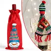 5D DIY Special Shaped Drill Diamond Painting Christmas Snowman Wine Bottle Bags Covers Kits
