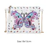 DIY Butterfly Special Shaped Diamond Painting Leather Chain Messenger Bags