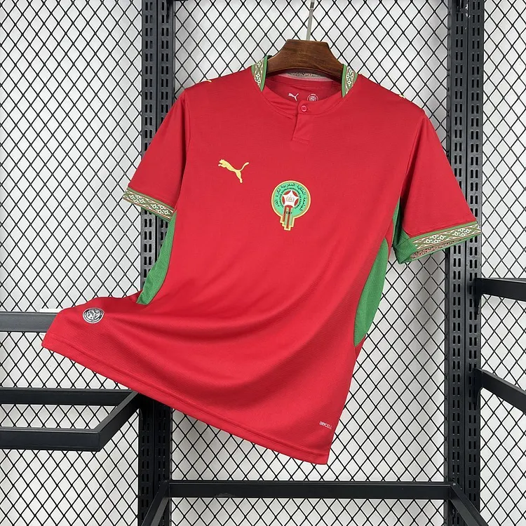 【S~4XL】Morocco 2026 World Cup Home Football Jersey