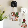 (US Local)12pcs Christmas Gnome Diamond Painting Keychains Kit DIY Diamond Art Charms