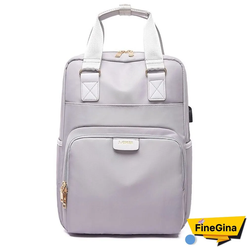 Fashion Anti-theft Bag Travel Waterproof Backpack Women Large Capacity Business USB Charge Laptop Backpack Leisure bag Laptop bag 13 13.3 14 15 15.6inch