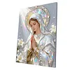 (30x40cm)DIY Virgin Mary Framed Handmade Pearl Painting Art Craft Kit Living Home Decor