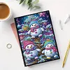(US Local)50-Page A5 Christmas Snowman Diamond Painting Notebook for Adult Holiday Gift