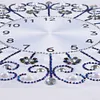 DIY Special Shaped Diamond Painting White Flower Wall Clock Craft Art Decor