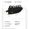 1.5L Bicycle Storage Pouch Bike Frame Bag Cycling Storage Bag for Outdoor Riding