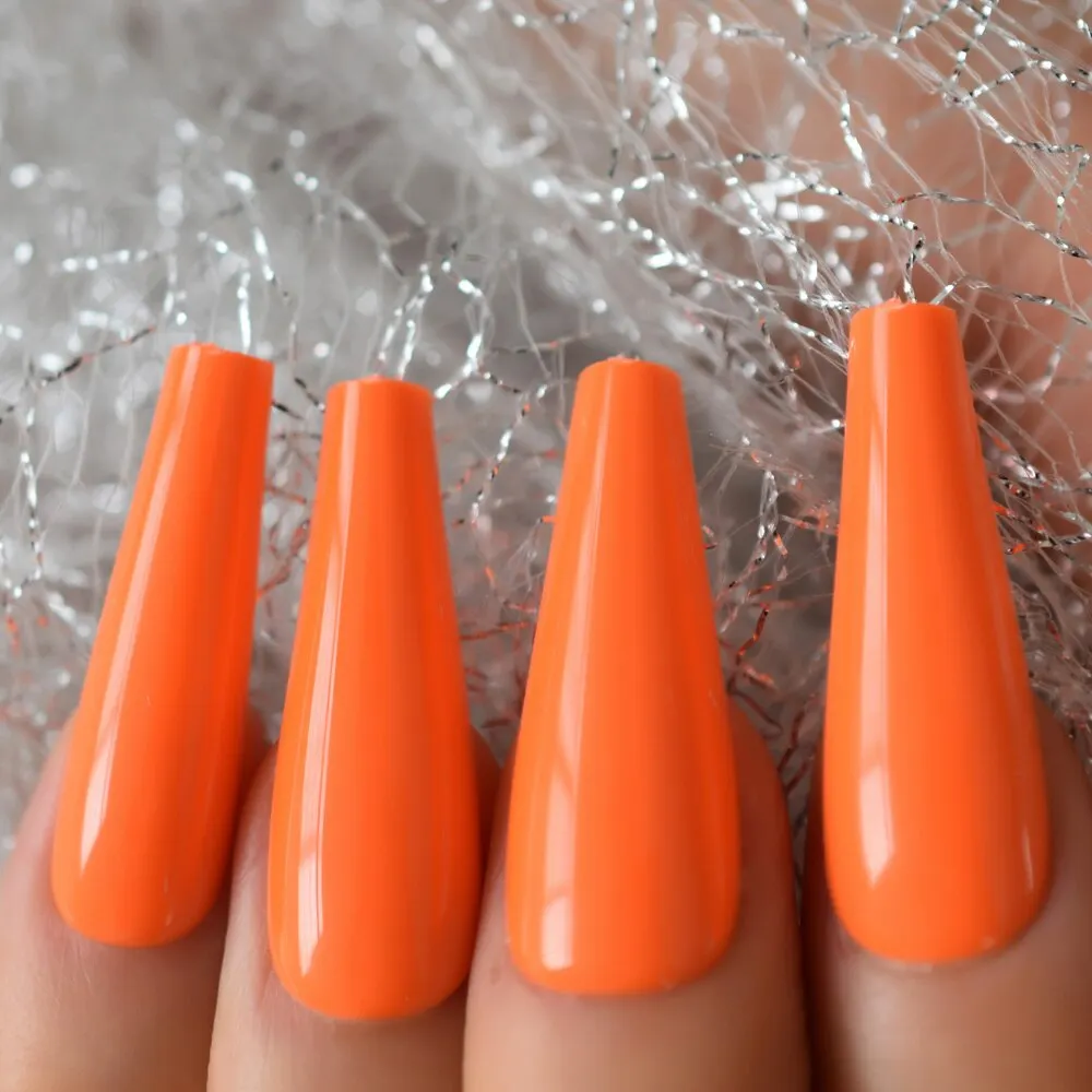 Super Long Acrylic Nails Coffin Pink Press-ons Rose Flowers Fake Nails Ballerina Gel False Nails Tips French Manicure-Nail Inspo