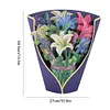 Forever Floral Thank You Card 3D Pop Up Card for All Occasion (Lily)