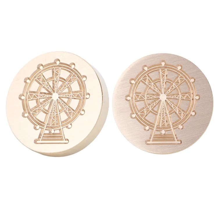 Diy Fire Lacquer Round Sealing Wax Stamp Head 25Mm gbfke