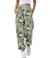 Women's Christmas Loose Casual Print Drawstring Jogger Pants