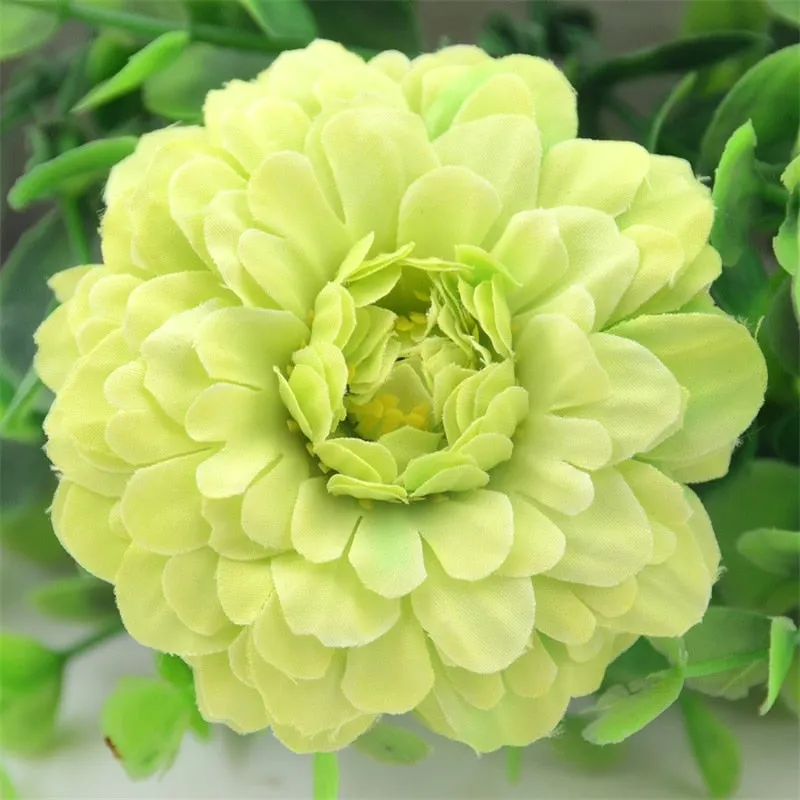 20pcs/lot 7cm  Artificial Silk Dahlia Daisy Chrysanthemum Flower Heads For Home Wedding Decoration Handmade DIY Fake Flowers
