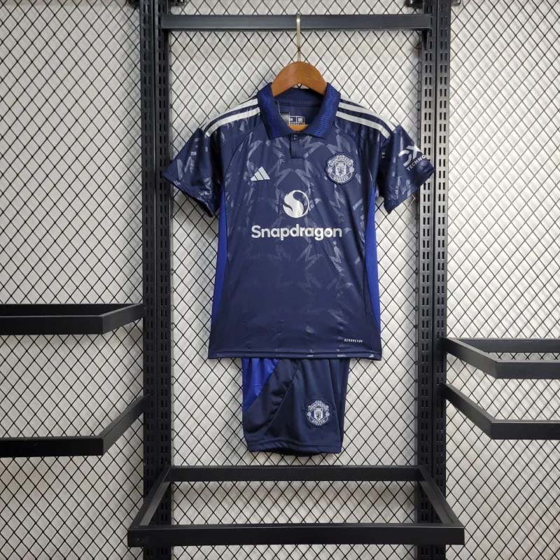 2024-2025 Kids Manchester United Away Football Shirt 1:1 Thai Quality 