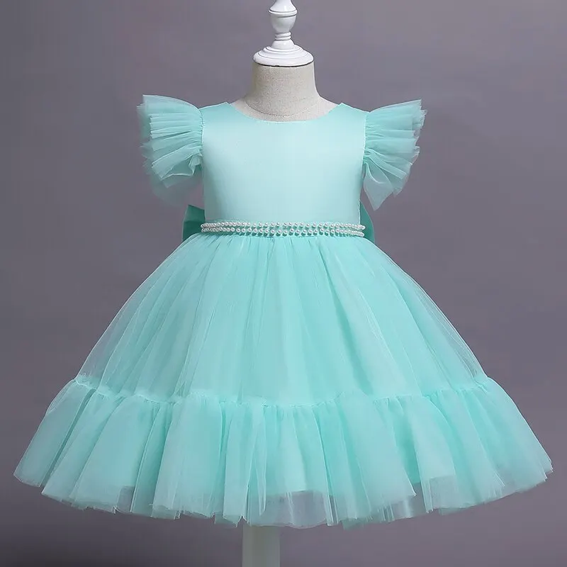 Flower Girls Dresses for Wedding  Birthday Kids Clothes Dress Girl  Elegant Princess Butterflies Children Formal Pageant Gown