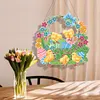 >SALE<5D Rabbit Basket Hanging Pendant With Light Strip DIY Acrylic Craft Gifts(YH317)