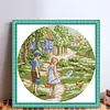 Childhood Friend-14CT Stamped Cross Stitch 38*38cm/14.96*14.96in