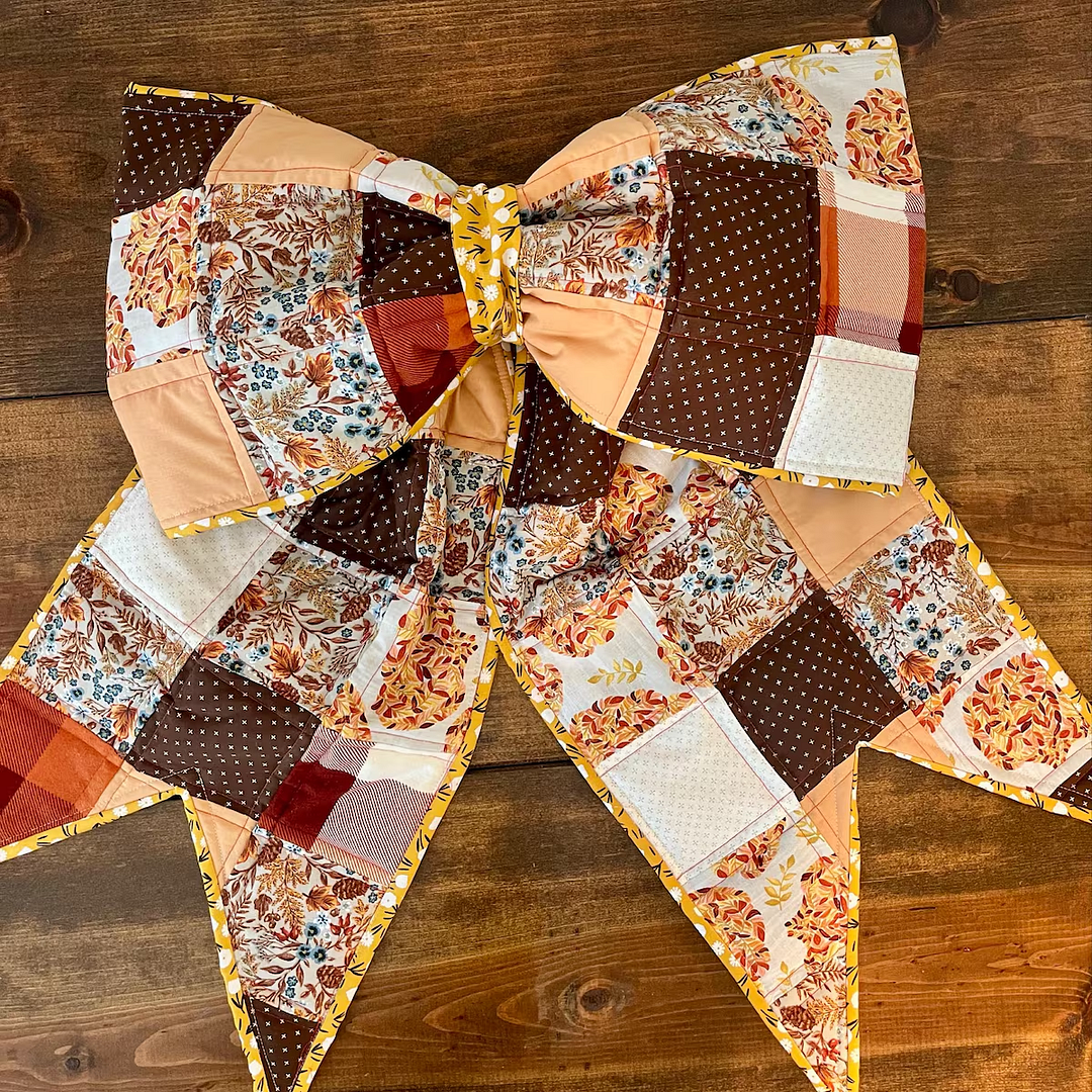 Patchwork Bow Pattern Patchwork Bow Sewing Template - With Instructions