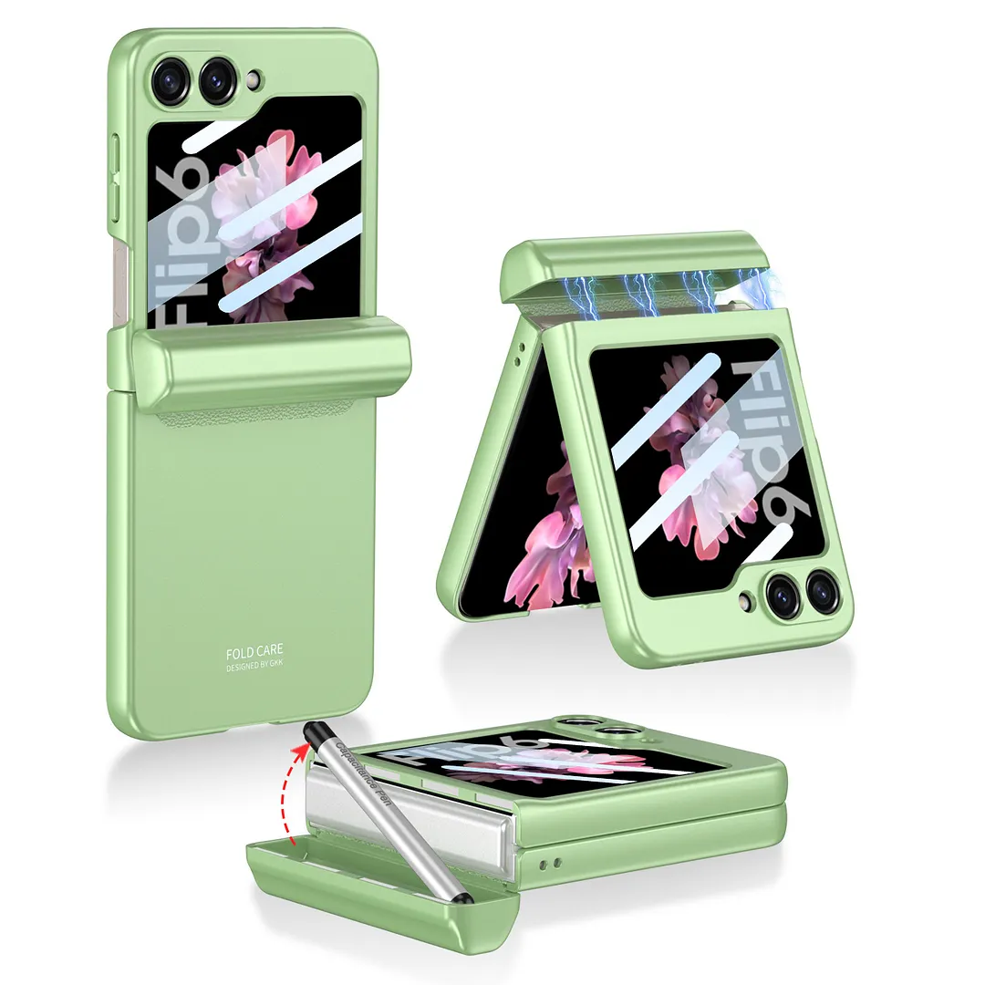 Samsung ZFlip5 /ZFlip6 Magnetic Hinge Hidden Pencil Case Phone Case