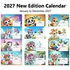 Diamond Painting Owl 2027 Paper Calendar Monthly Flip Tabletop Calendar Kit