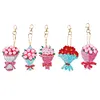 3/4/5pcs Diamond Painting Keychain