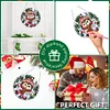 (US Local) DIY Xmas Diamond Painting Ornament with Clock Function Creative Craft