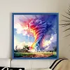 Rainbow Tornado - 11CT Stamped Cross Stitch - 40*40cm - Natural
