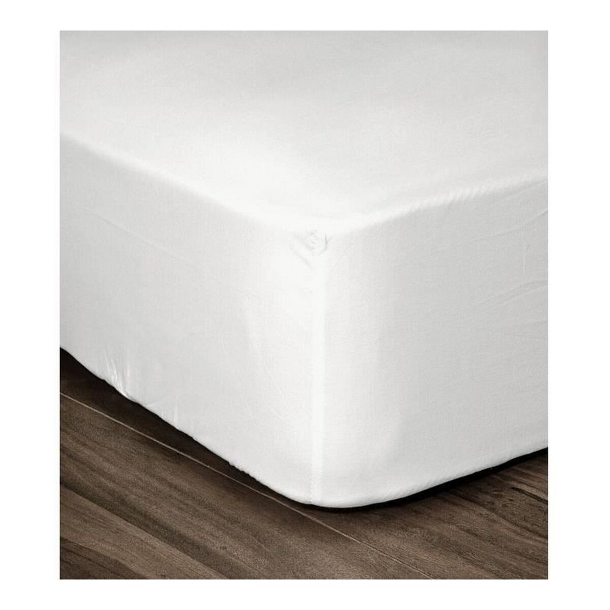 Fitted bottom sheet Lovely Home White Single bed 90 x 190
