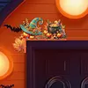 (US Local)Autumn Pumpkin Diamond Art Door Right Angle Sign for Indoor Outdoor Wall