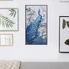 Peacock - 9CT Full Beaded Cross Stitch Kit(30x56cm)