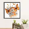 >SALE<5D DIY Partial Special Shaped Drill Diamond Painting Butterfly Decor 30x30cm