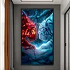 (US Local)Tiger-11CT Stamped Cross Stitch Kit(40x70cm)