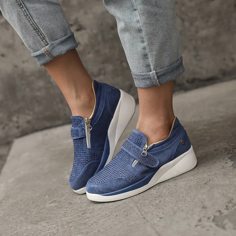 school supplies  Sneakers Women Comfortable Shoes Sport Sneakers Lightweight Platform Increased Rhinestone Shoes Walking Shoes For Women Shoes