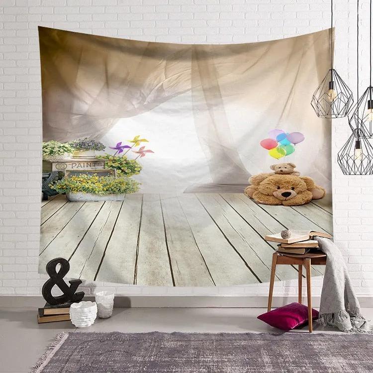 North American Indoor Wall Hanging Tapestry Large Bedspread Wall Hanging Throw Blanket Mat Backdrop Home Room Decoration Gift