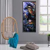 >SALE<5D Diamond Painting Kit Donkey Head Warrior Full Round Drill DIY Wall Art