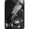 ZZ Top Billy Gibbons - Panneaux en &eacute;tain m&eacute;tallique(20*30cm/30*40cm) - Musique