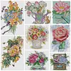 (Multi-Style) Flower-14CT Stamped Cross Stitch