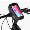1L Bike Phone Bag Waterproof Bicycle Upper Tube Bag for Smart Phones 4.7-6.8in