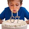 Reusable Numeral Birthday Candle Holder Set Number 0-9 for Party Anniversary