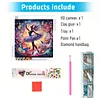 Butterfly Dance Girl-Partial Special Shaped Diamond painting 30*30CM