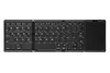 Tri-fold Wireless Bluetooth Keyboard with Touchpad Portable Thin Bluetooth Keyboard Rechargeable, Foldable, Suitable for Travel, Compatible with Laptops, Tablets, Smartphones and Windows iOS Android Systems